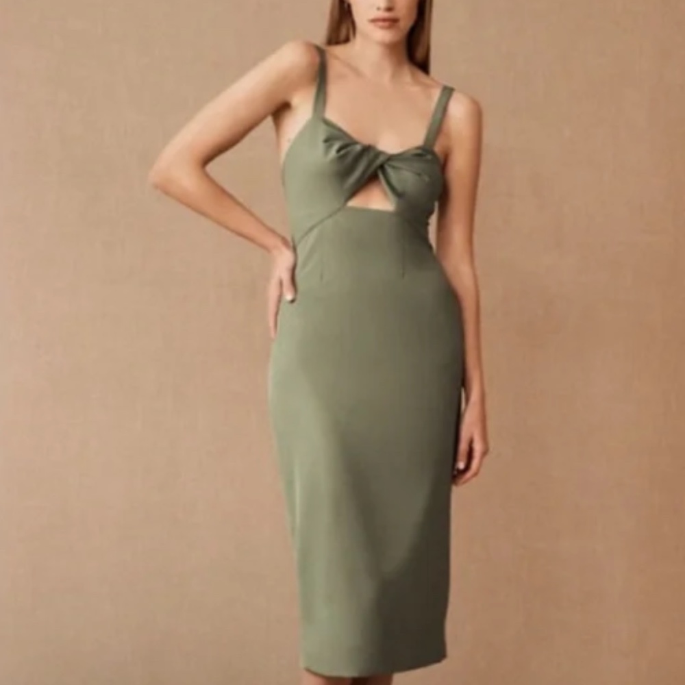 Anthropologie BHLDN Evonne Dress in Moss Sz. 2